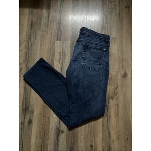 7 For All Mankind Roxanne Jeans 28 Blue Slim Straight Leg Denim Womens Seven